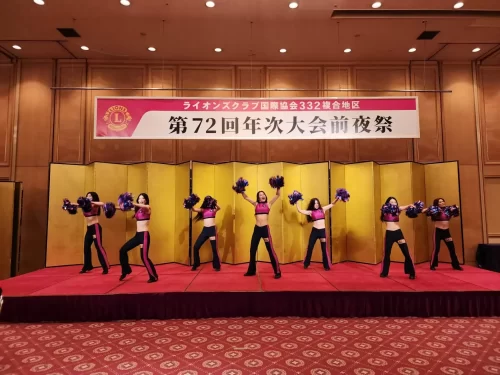 ライオンズクラブ332複合地区年次大会前夜祭_福島ファイヤーボンズチアリーダーズ演舞